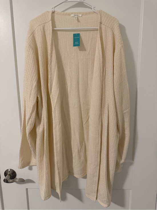 Maurices Tops - Women’s Maurice’s Shimmery Cream Cardigan 4x NWT